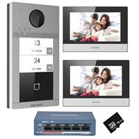 KIT VILLA BIFAMILIARE HIKVISION DS-KIS604-S-BI-FAMILY